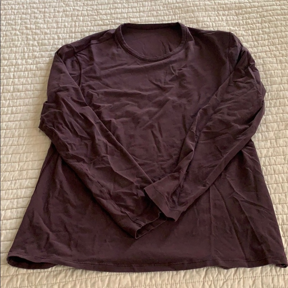 Lululemon 5 year basic long sleeve maroon